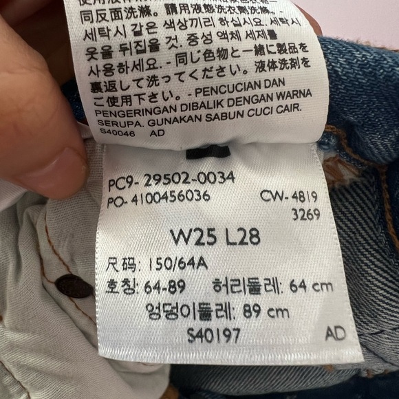 Levi’s 501 Skinny Jeans sz 25 - Picture 5 of 6